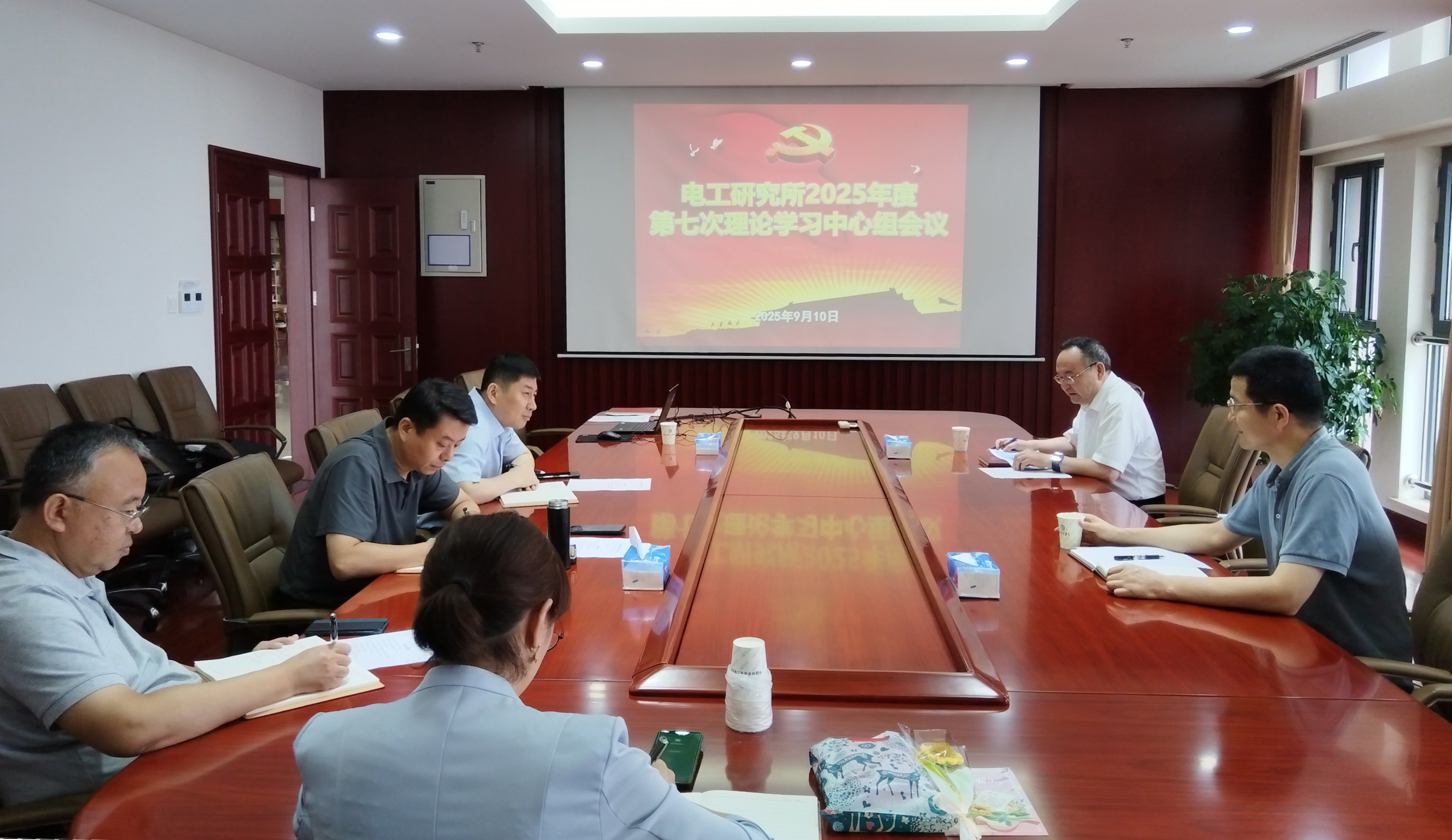电工所召开2025年第七次党委理论学习中心组会议